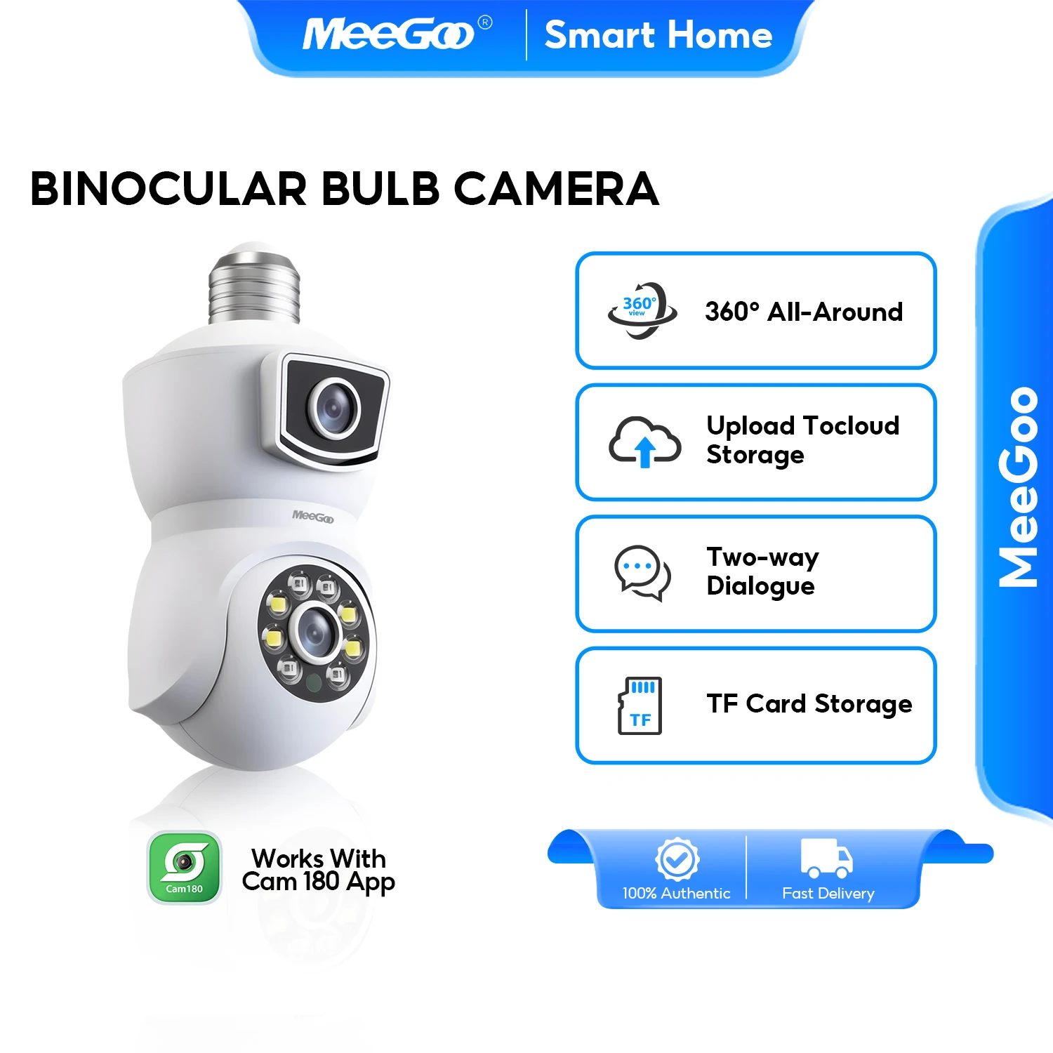 meegoo-3mp-wifi-デュアルレンズ電球カメラ、10m-ナイトビジョン、双方向オーディオ、モーション検出、ヒューマノイド追跡、cam180-アプリ