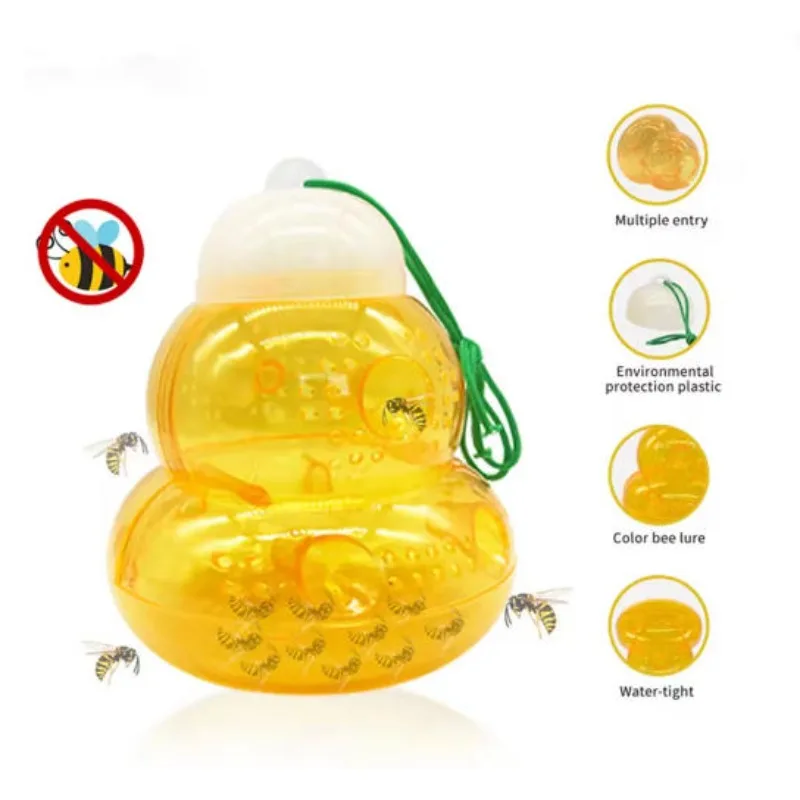 Gourd Wasp Trap Outdoor Portable Wasp Catcher Garden Porous Bee Catching Tool New Conditions for Beekeeping