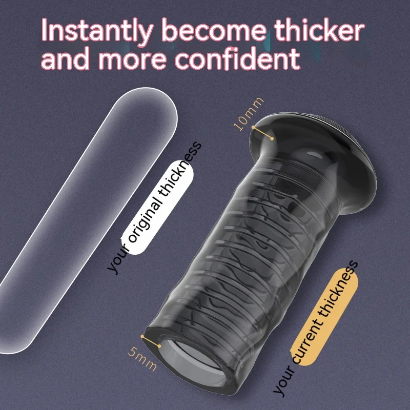 Silicone Sleeve Male Foreskin Corrector Resistance Ring Enlargement Glans Delay Ejaculation Penis Ring Sex Toy for Men Cock Ring