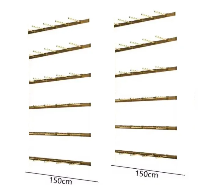 ft-Fashion Adjustable Lingerie Store Shelf Display Rack For Clothing Store Underwear Iron Hanging Shelves For Mall Decorative