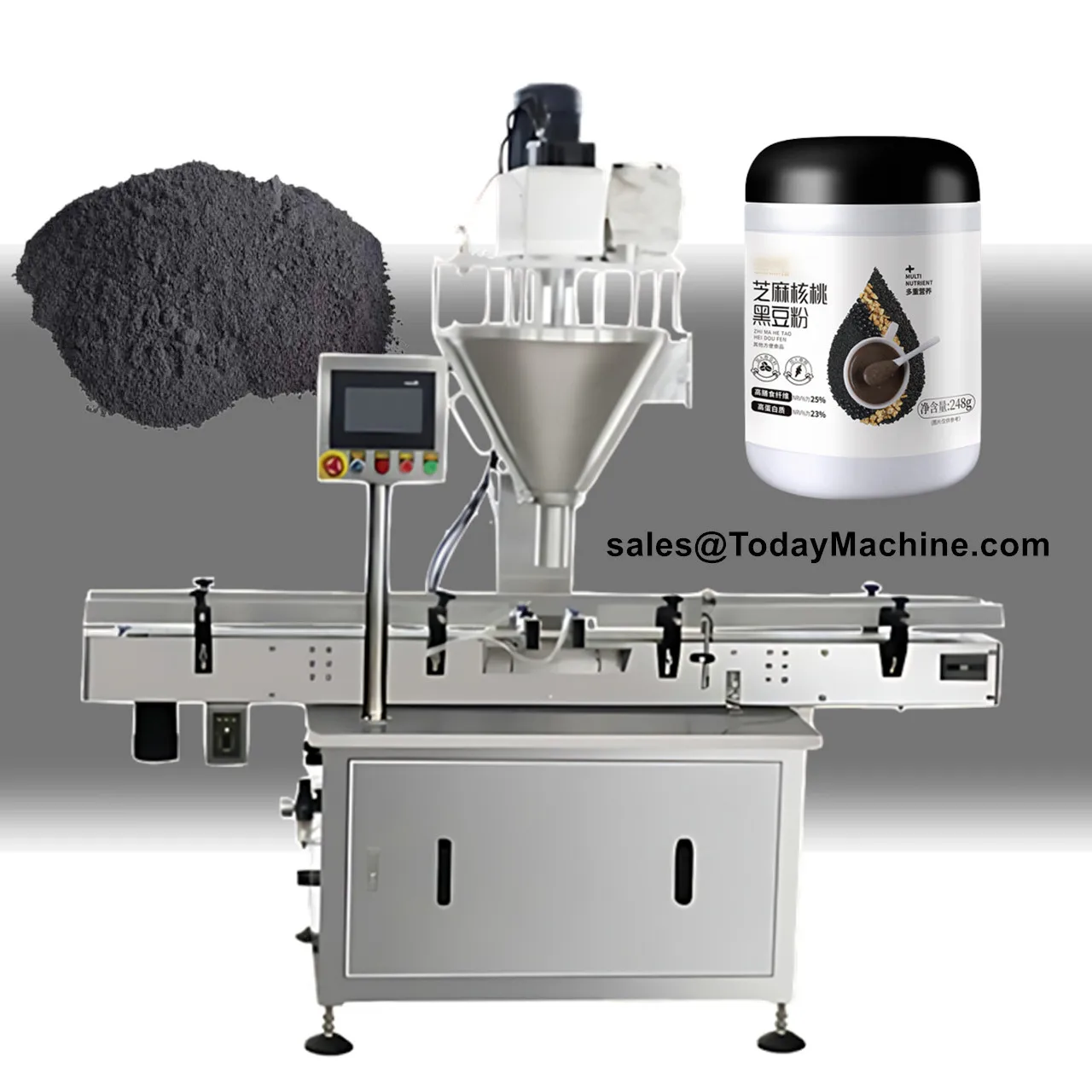 Automatic Spice Baby Powder Washing Powder Auger Bottle Filling Machine