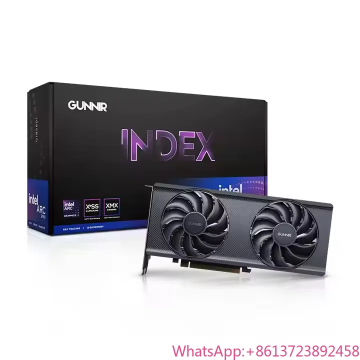 New Gunnir inte.l Arc B580 Index 12G 2670MHz GDDR6 Gaming Graphics Card Design Video Editing for Desktop Computer Graphics