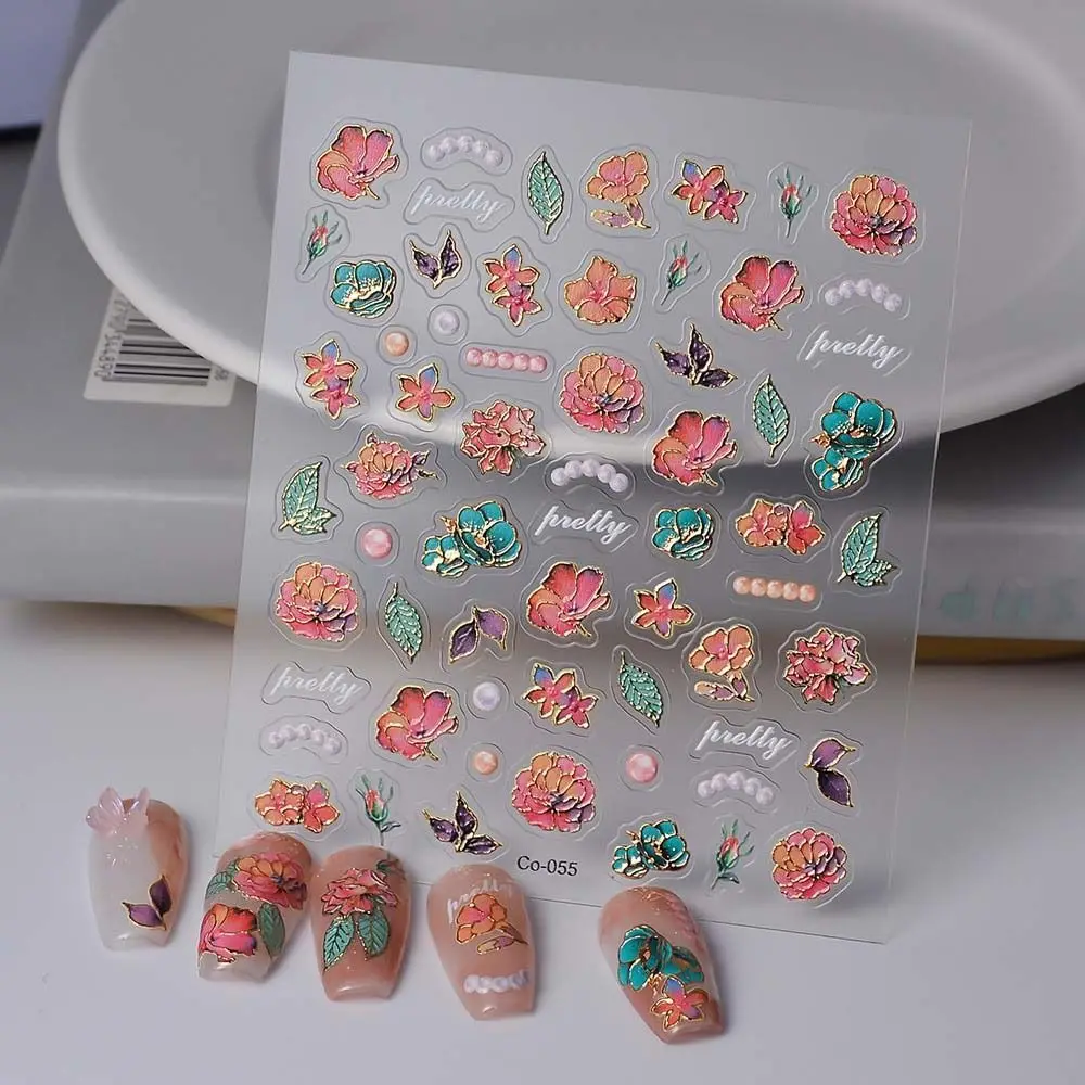 Nail Art Aufkleber DIY Nagel Slider Aufkleber Dekoration neue Bronzing Laser Rose unregelmäßige Form Cartoon Kaninchen DIY Maniküre Charms