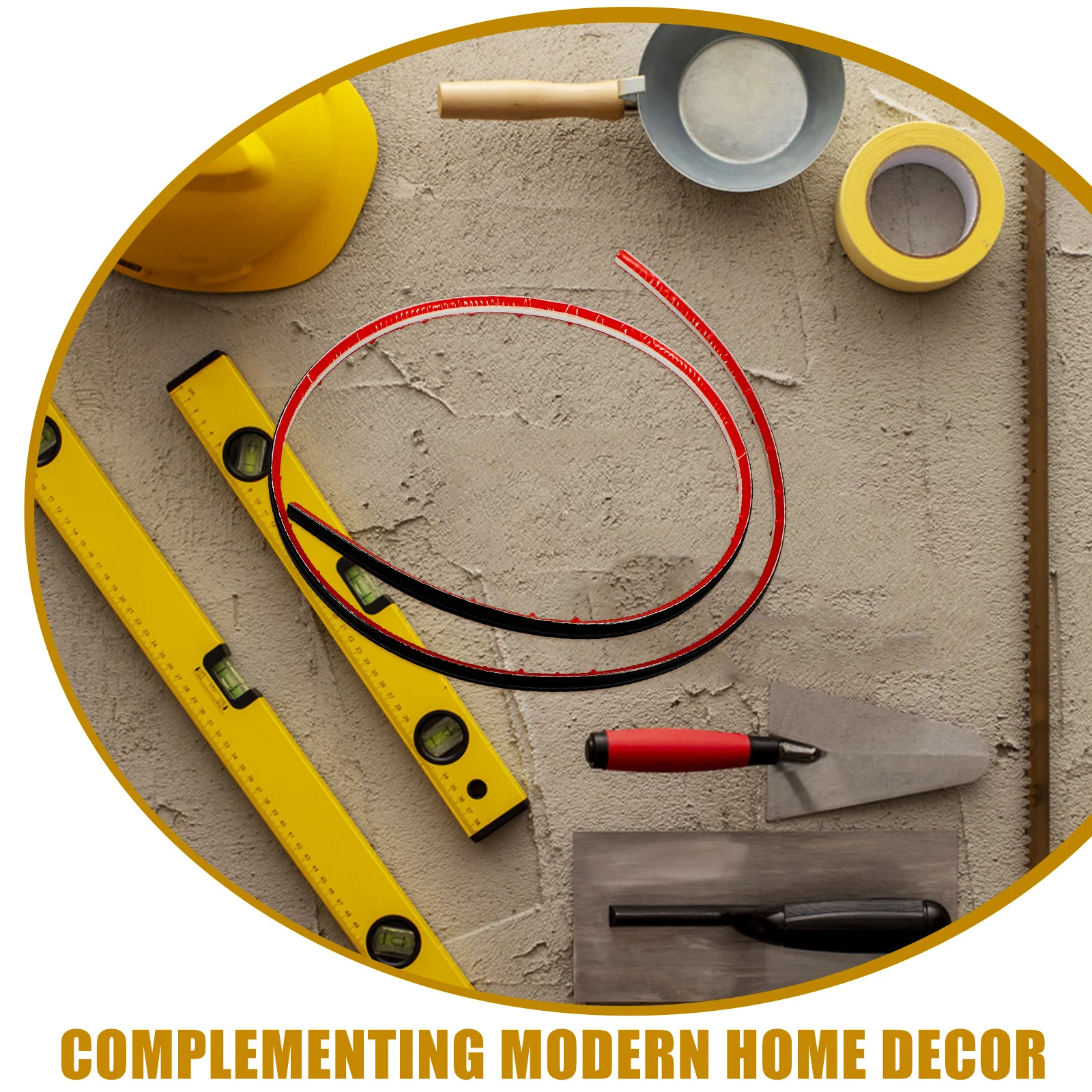 

1 Roll PVC Corner Self Adhesive Molding Trim Easy Install Wall and Ceiling Edge Flexible Caulk Strip