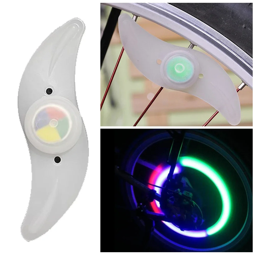 3 Lighting Mode LED Neon Bicycle Wheel Spoke Light Waterproof Color Bike Safety Warning Light Cycling Light Bicycle Accessories