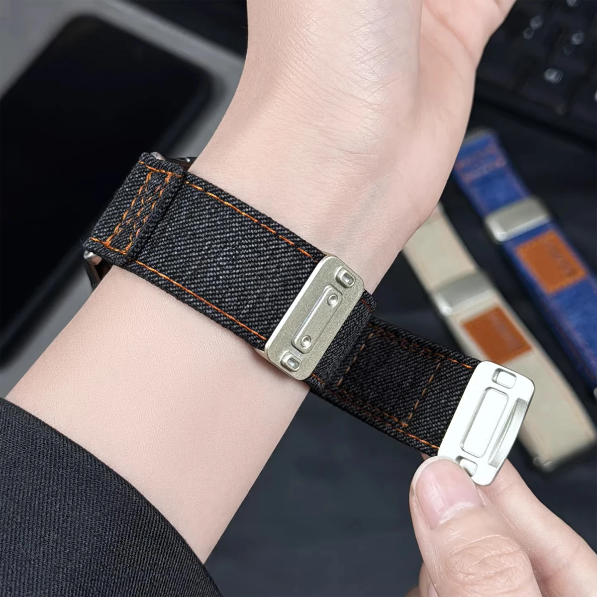 Tali Kanvas Denim 18/20/22mm u - Canvas Strap Watch ulasan dan harga