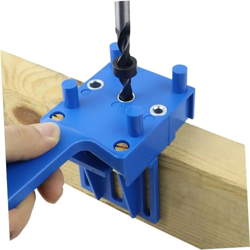 

Handheld Wood Doweling Jig Straight Hole Clamp Guide Woodworking Hole Carpentry Dowel Joints Drill Locator ABS Plastic