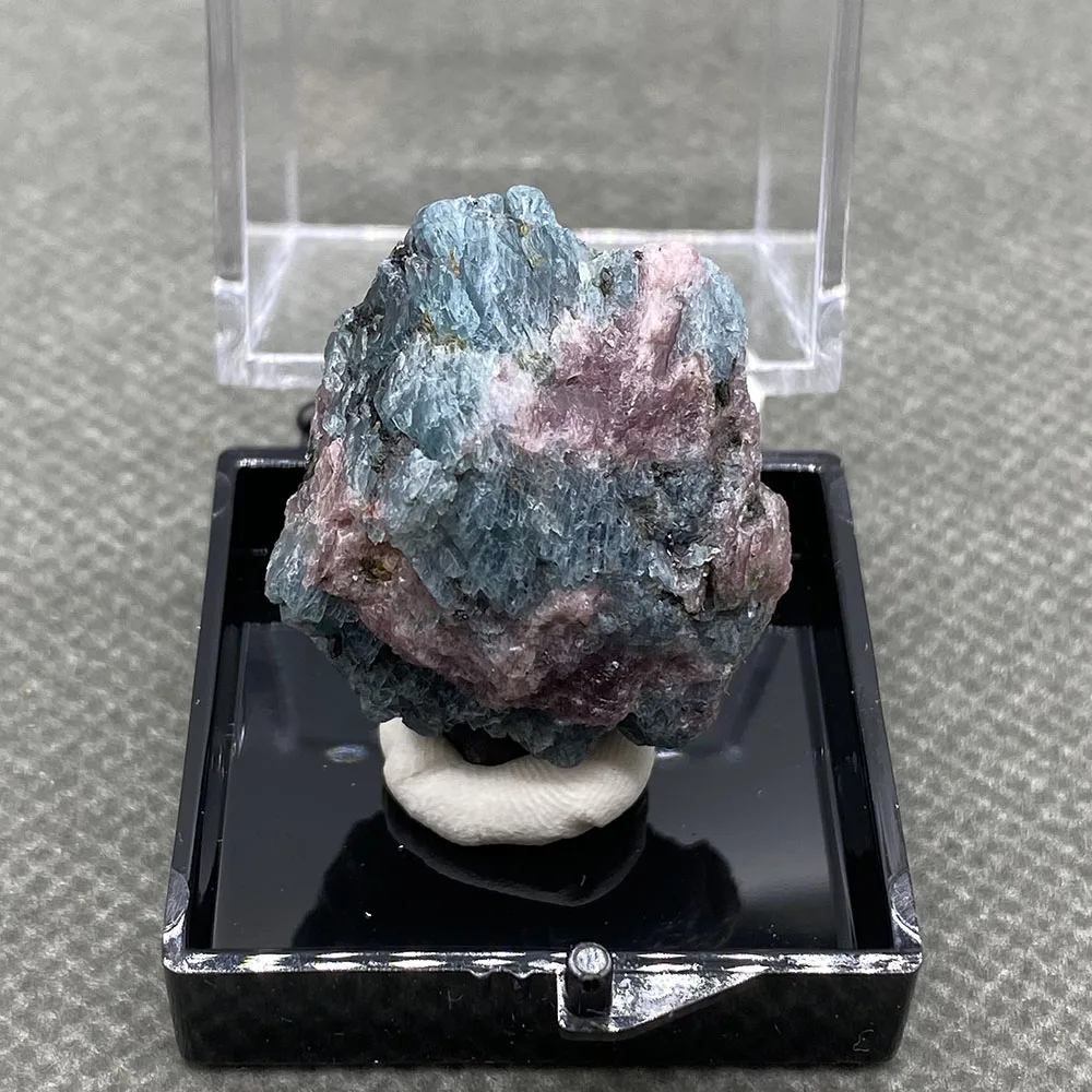 عينات معدنية من الزبرجد البورمي الطبيعي 100% من الياقوت معالجة مجموعة الأحجار الكريمة الكريستالية + حجم الصندوق: 35*35*35 مللي متر #6