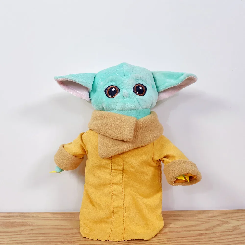 Disney 30cm wars Baby Yoda Wypchana pluszowa zabawka Ubrania można pobrać Lalka Pokój Ozdoba Łóżko Sofa trzymaj poduszkę Prezent urodzinowy