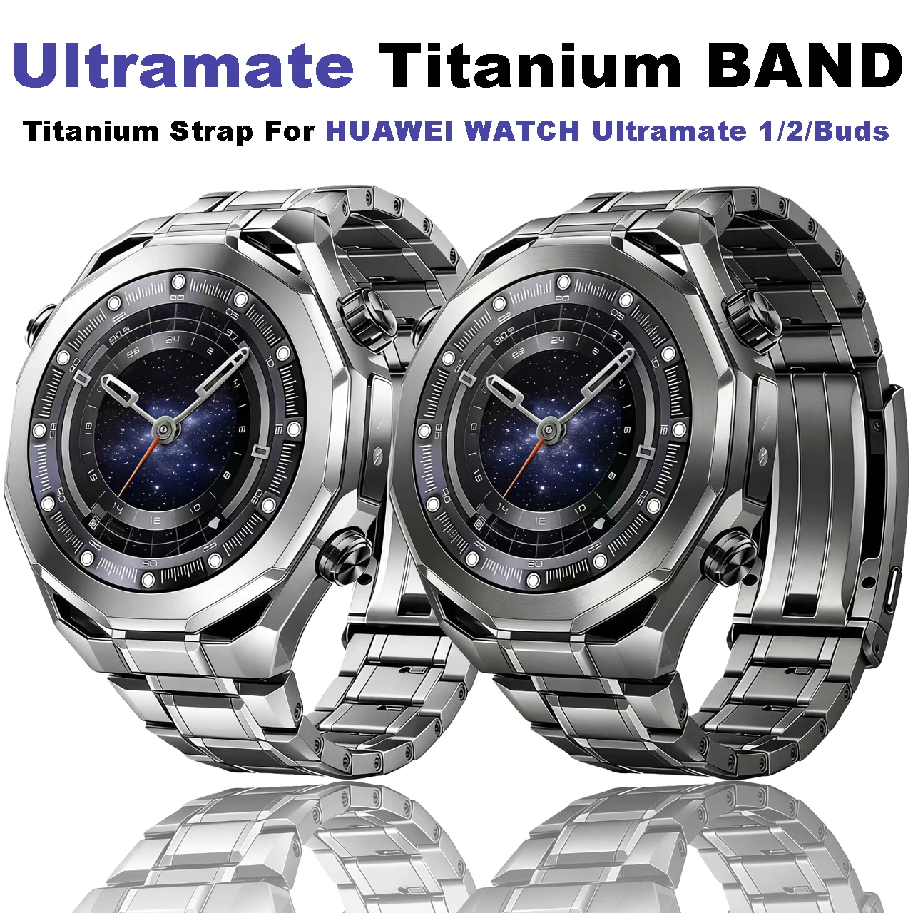 Titanium Strap for Huawei Watch 5 46mm 4 4 Pro Ultimate 1/2 Metal Bracelet for Huawei Watch GT2 GT3 GT4 GT5 Pro 46mm Watchband