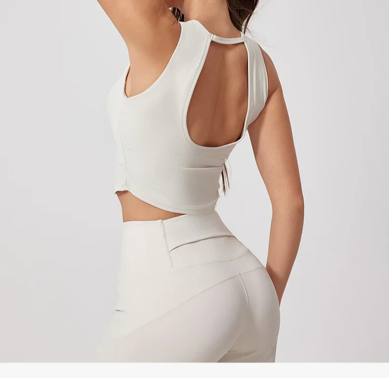 

Yoga Bra Quick-Dry Yoga Clothes Running Shockproof Workout Brassiere Gym Tank Top Women Push up Sports Vest Women