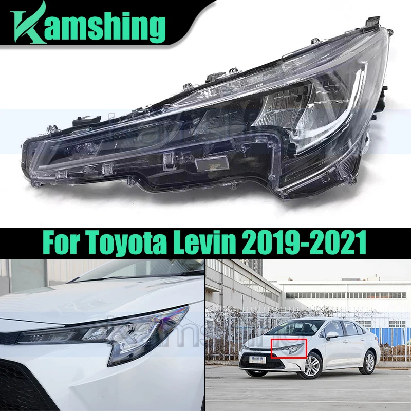 Halogen Front Bumper Headlight For Toyota Levin 2019-2021 Front Head Light Headlamp Head Lamp
