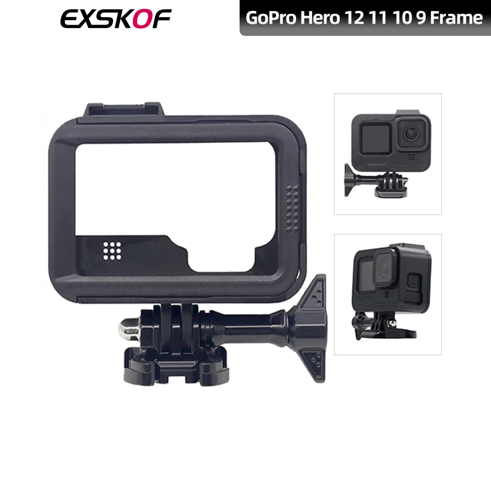 For GoPro Frame Mount Housing Case With Hot Shoe Interface Protective Frame Case For GoPro Hero 12 11 10 9 GoPro Accessories