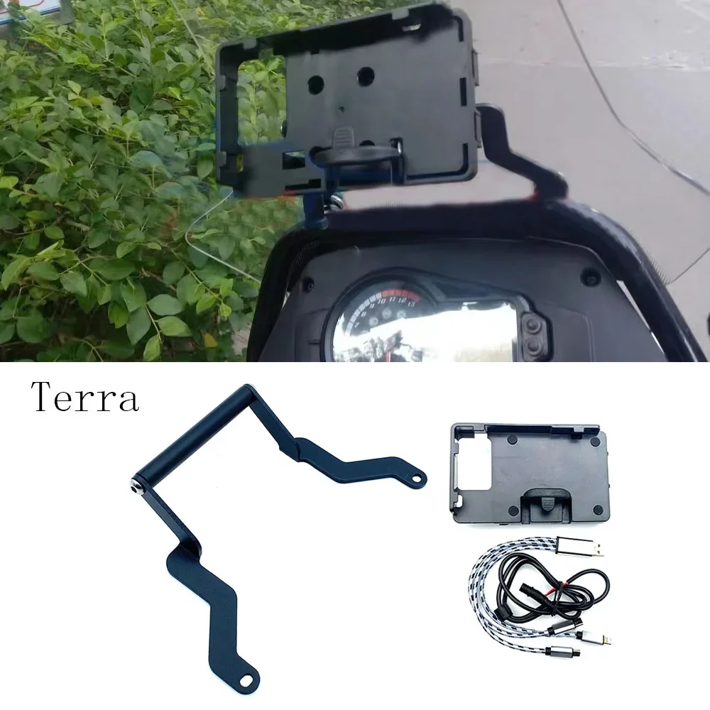 

New Fit Derbi Terra 125 Terra125 Motorcycle Accessories Navigation Bracket GPS Bracket For Derbi Terra 125 / ADVenture 125