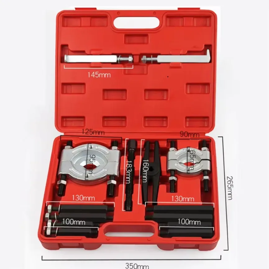 14 Pcs Separator Combination Set Bearing Splitter Mechanical Double Disc Puller Chuck Gearbox Bearing Remover Tool