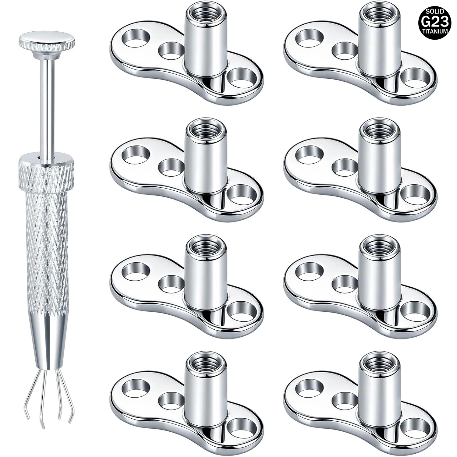 Body Jewelry Dermal - 14G Titanium Dermal Tops Micro Dermal