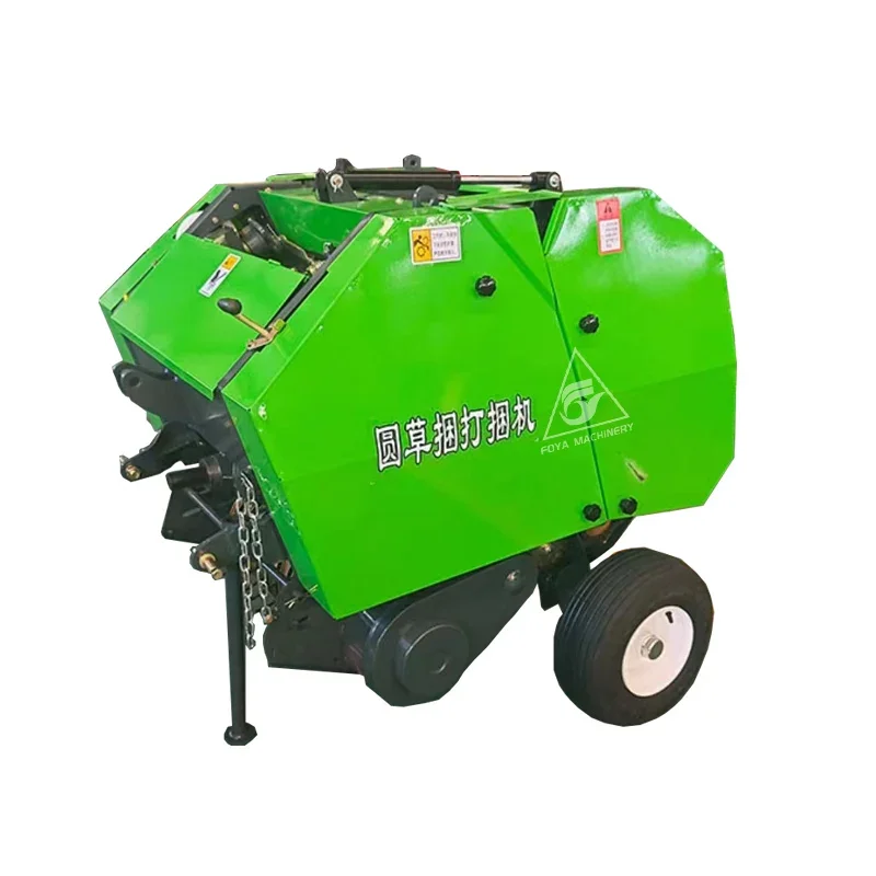 Grass mini straw small round hay press baler machine pick up hay baler