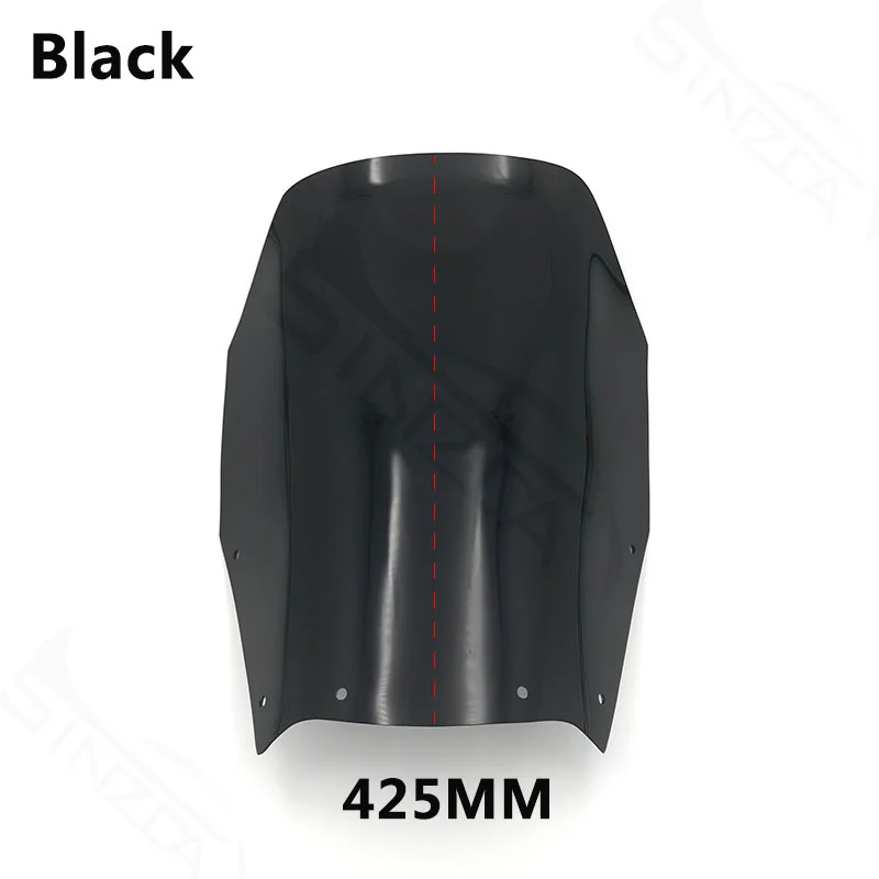 For Kawasaki KLE400 KLE 400 Windshield WindScreen Viser Visor Front Glass Airflow Wind Deflectors Higher 5CM/10CM/15CM Black Gra