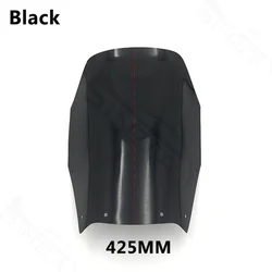 For KLE400 KLE 400 Windshield WindScreen Viser Visor Front Glass Airflow Wind Deflectors Higher 5CM/10CM/15CM Black Gra