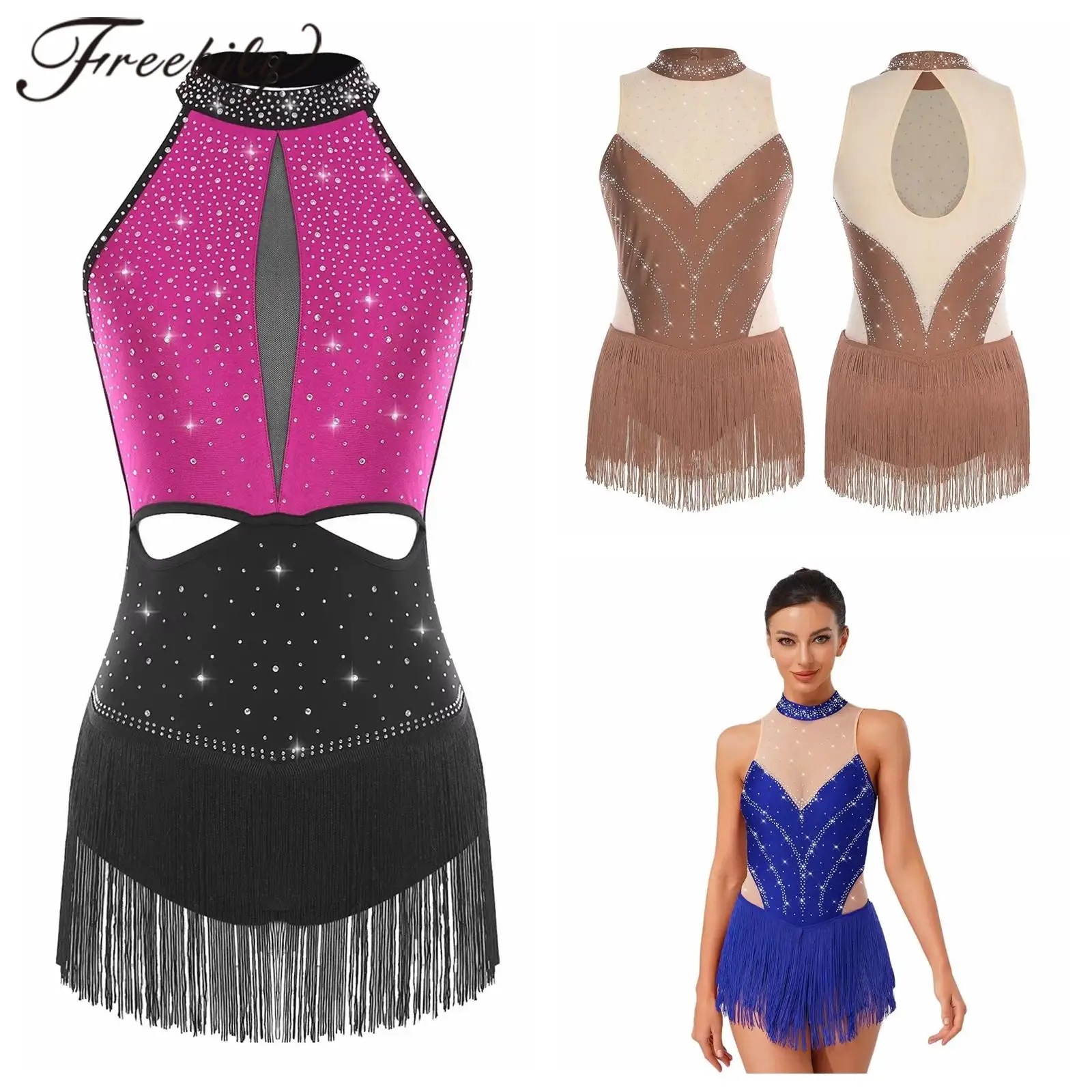 mulheres-latina-jazz-danca-collant-borla-saia-sem-costas-ginastica-artistica-bodysuit-chacha-rumba-ballet-danca-desempenho-vestido