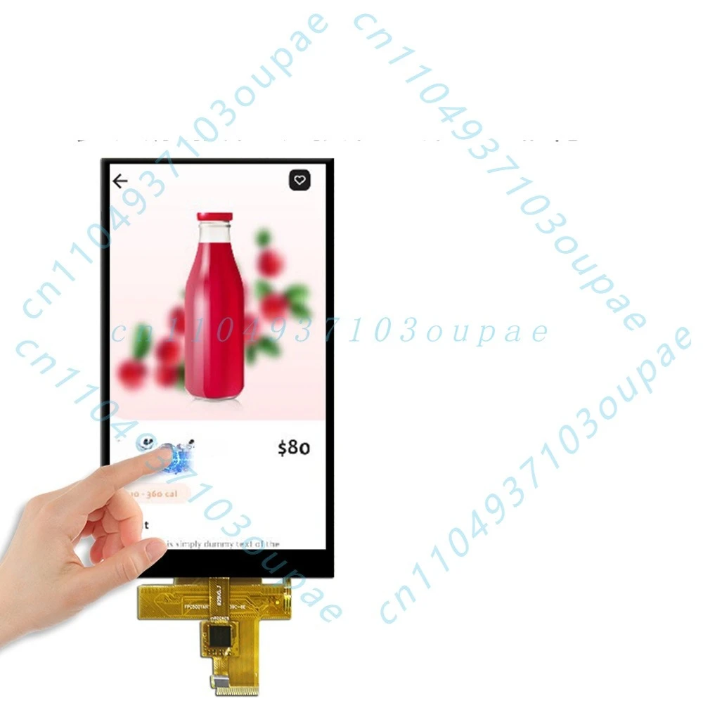 5.0-inch TFT LCD display, 39P capacitive touch RGB LCD display