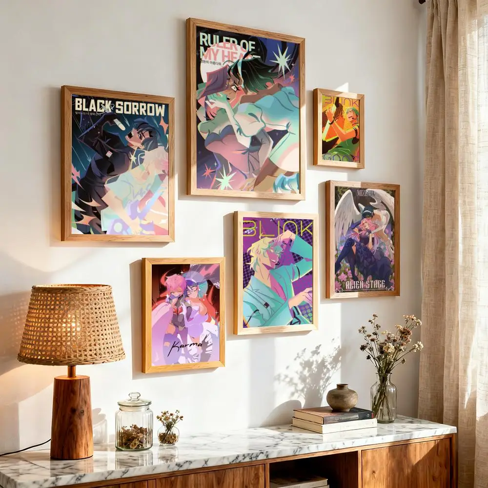 Famous Anime A-Alien Stage Poster Modern Minimalist Wall Art Prints for Bedroom Living Room Aesthetic Contemporary Decor Gift