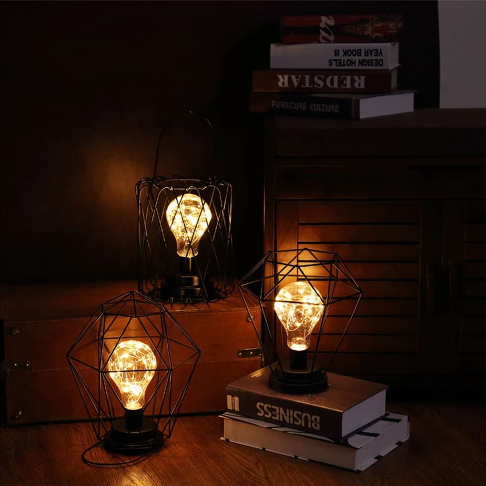 

Iron Art Hollow Led Night Light Home Night Light Iron Art Lamp Christmas Decor Study Bedroom Loft Bar