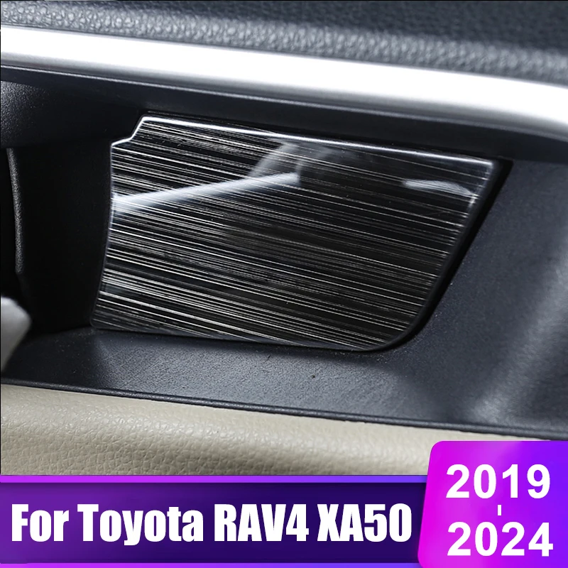 For Toyota RAV4 XA50 2019 2020 2021 2022 2023 2024 RAV 4 Hybrid Car Inner Door Bowl Handle Frame Trim Cover Stickers Accessories