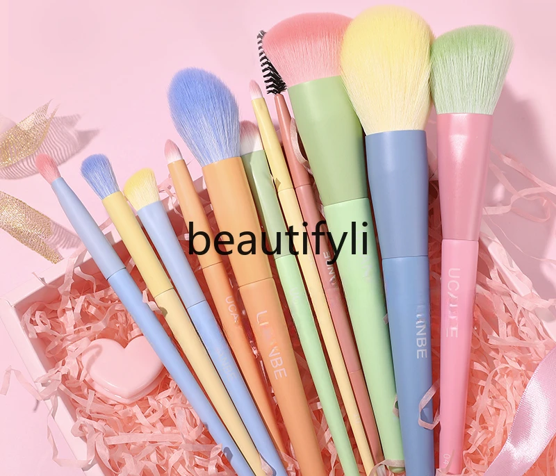 11 Makeup Brush Set Soft Professional Eyeshadow Blush Concealer Grooming Loose Powder Brushes Full Set of Tools