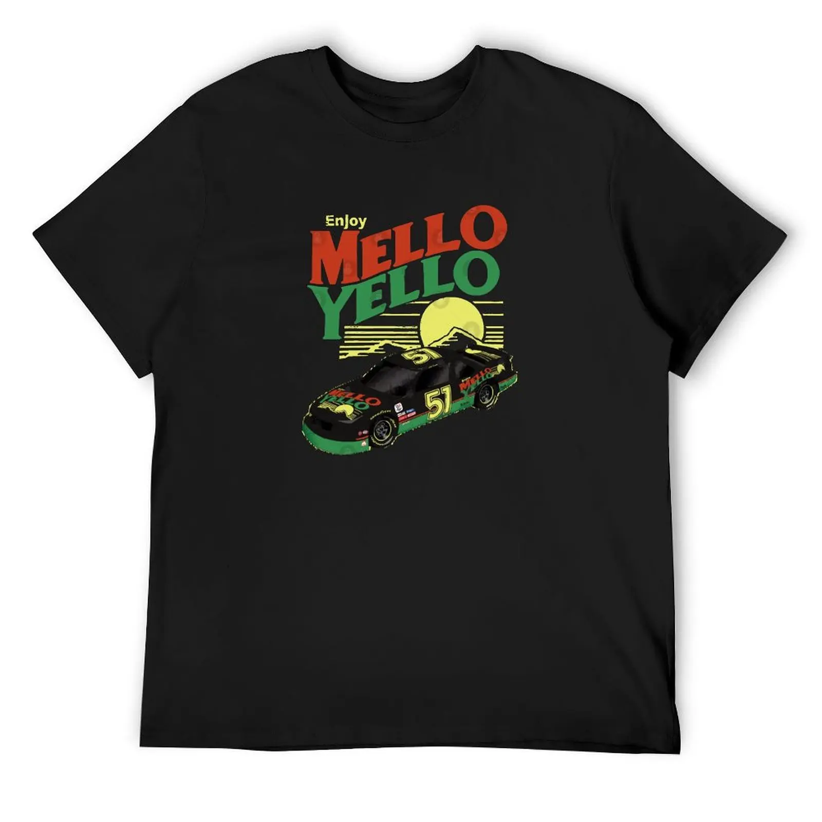 Cole Trickle Mello Yello Car T-Shirt korean fashion plus size clothes vintage t shirts basketball graphic tees Men's t-shirts