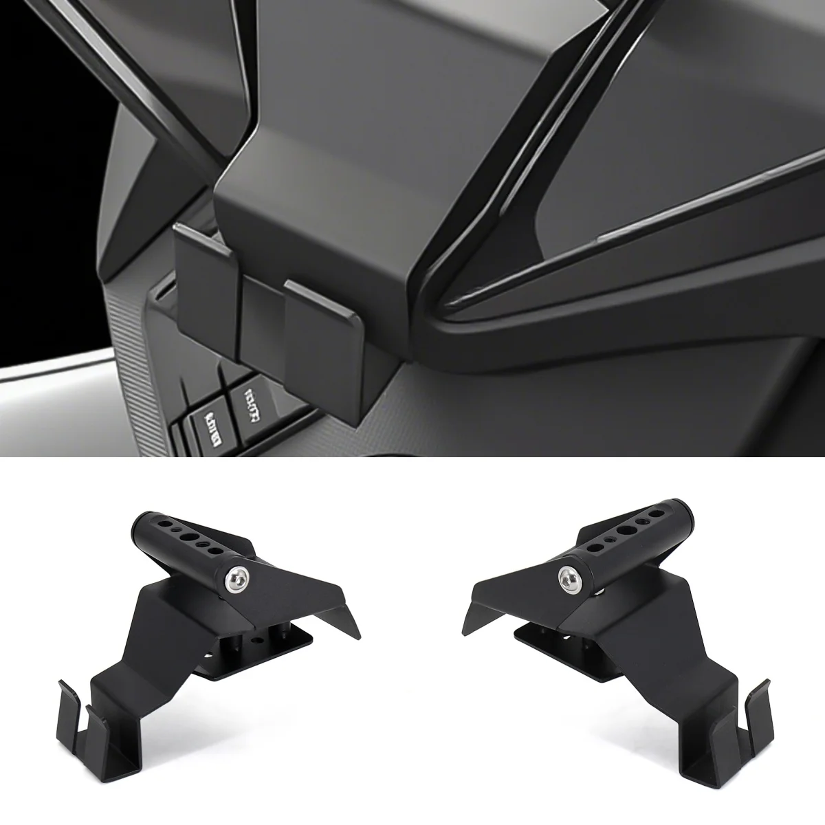 Acessórios da motocicleta suporte do telefone móvel gps capacete gancho saco de armazenamento titular para honda força 350 nss350 forza 350 300