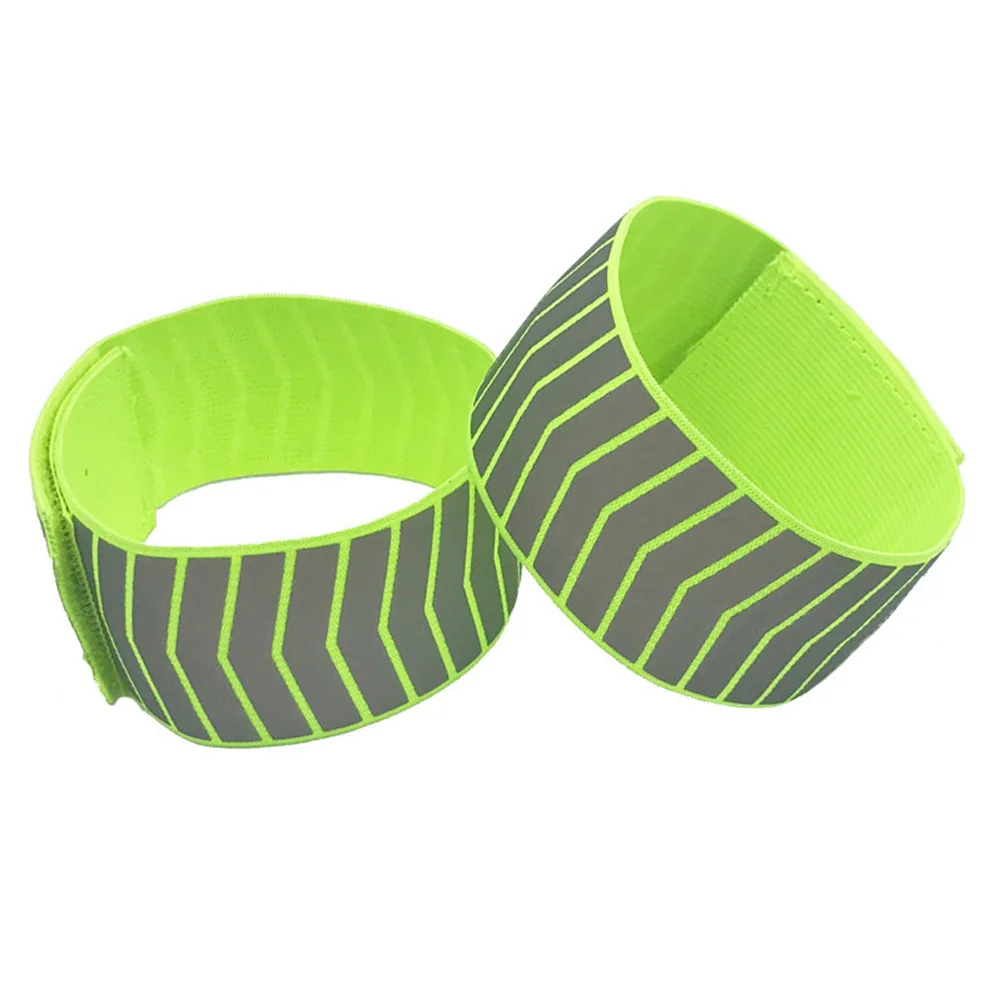 

6pcs Reflective Armband Safety Bracelets For Wristbands Ankle Bands With Reflective Stripe Fluorescent Outdoor