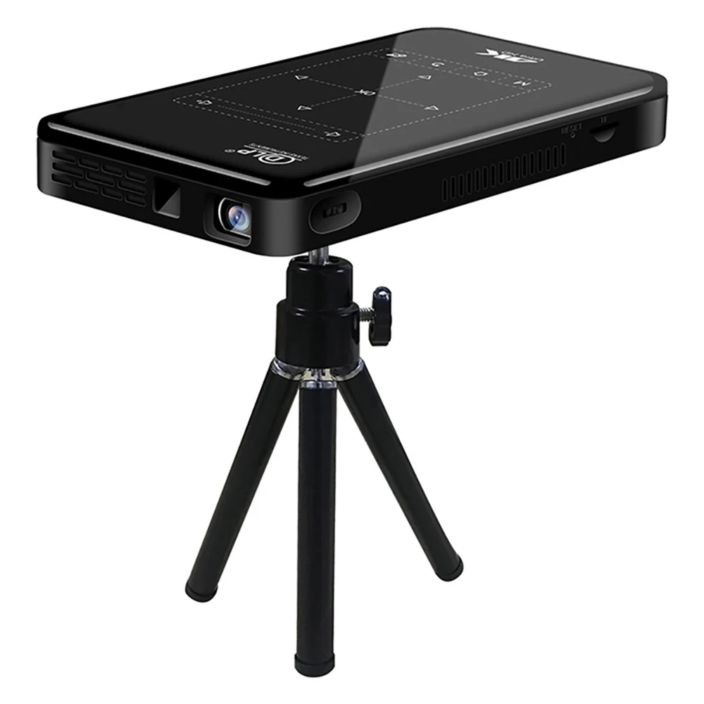 P09-II Mini Proyector de bolsillo DLP portátil Android 9,0 2GB RAM 32GB WIFI5 BT4.2 4K HD Beamer Cine en casa Proyector de vídeo LED