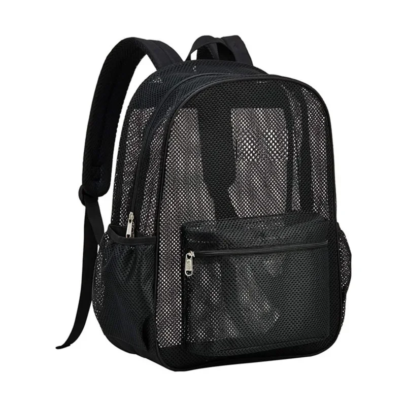 Simple Mesh Design Backpack 2025 New Fashion Women Transparent Backpacks Mesh Backpack