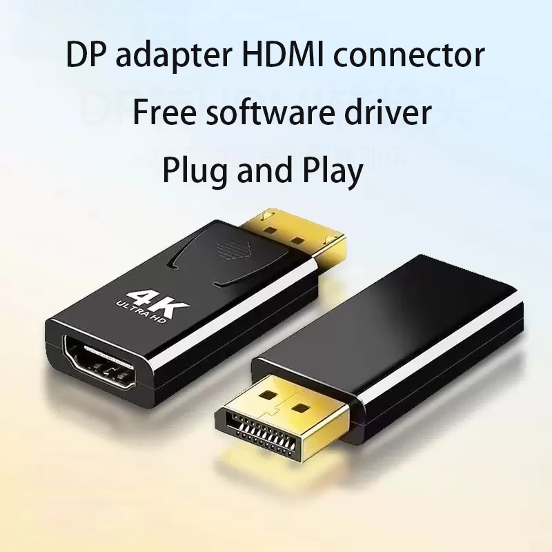 

Connector DP to HDMI Interface Game Computer Office Monitor Converter Laptop Display Expansion Port Software Driver Free Hot Plu