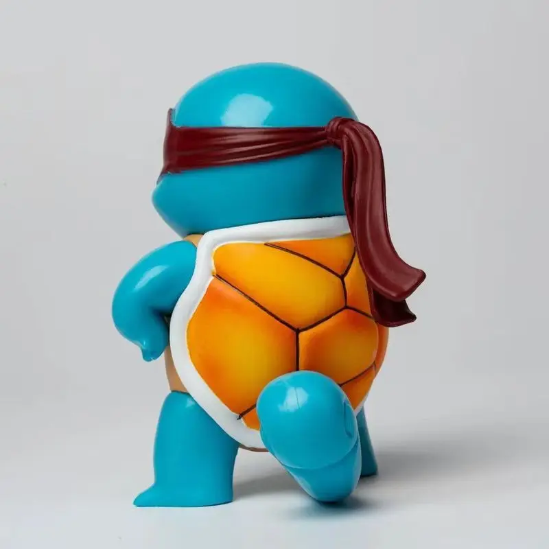 Kawaii Anime Pokemon Cute Squirtle Ninja Headband Pvc Action Figure Game Statue Collectible Model Ornament Kids Toys Doll Gifts