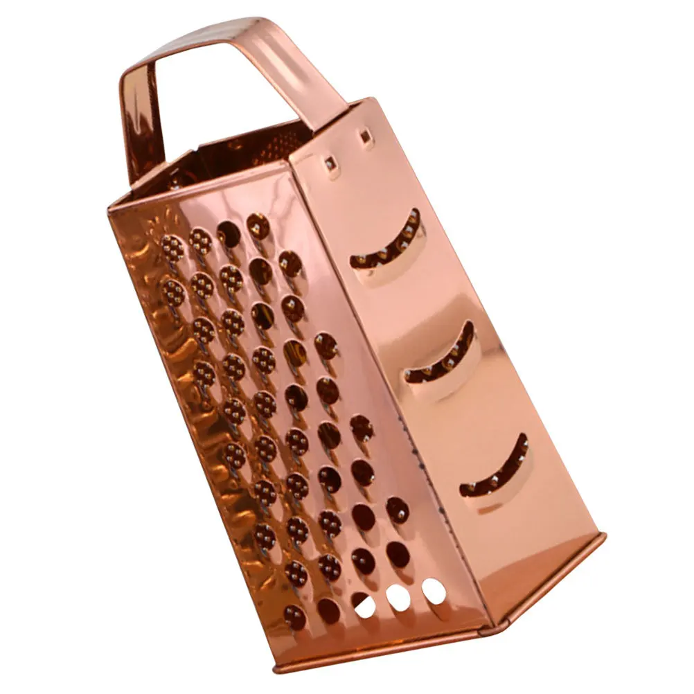 

Stainless Steel Grater 4-Sided Cheese Grating Tool Smooth Kitchen Supplies Perfect Gift Home Cooking Cheese Grater