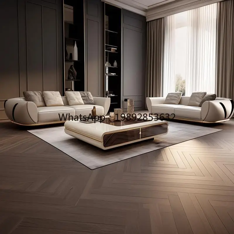 LYY Living Room Light Luxury High-End Coffee Table Modern Simple Home Italian High-End Elegant Artistic Coffee Table