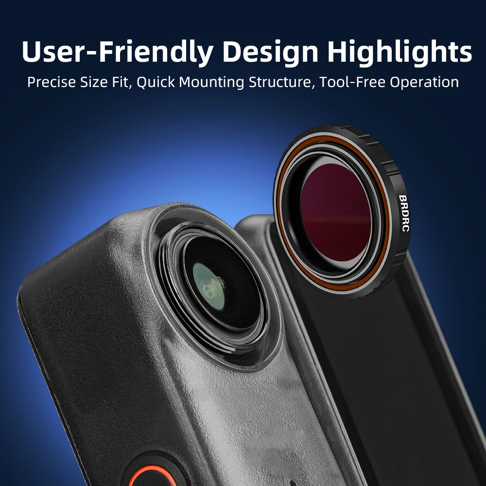 BRDRC Filtro UV/CPL/ND para cámara DJI Osmo Nano Thumb, vidrio óptico HD, revestimiento de doble capa, para accesorios DJI Osmo Nano