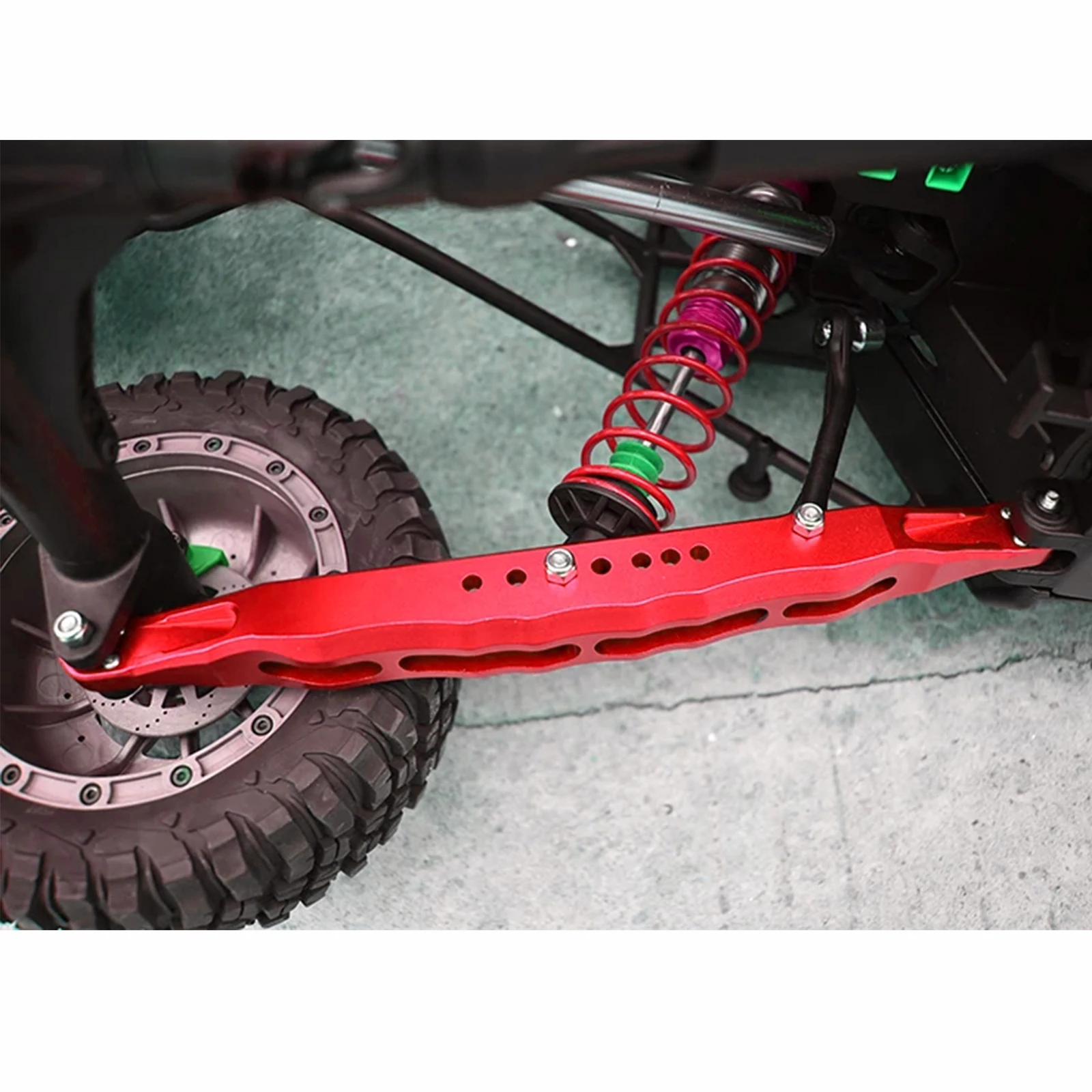 1 pair CNC Aluminum Alloy Rear Lower Keel 2.0 for 1/6 RC Car Losi Super Baja Rey Los05013