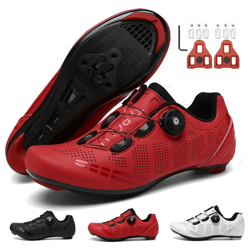 

Cycling Shoes Road Bike Men Racing Contest Self-Locking Speed Bicycle Sneakers Women Spd Cleats Cycling Footwear