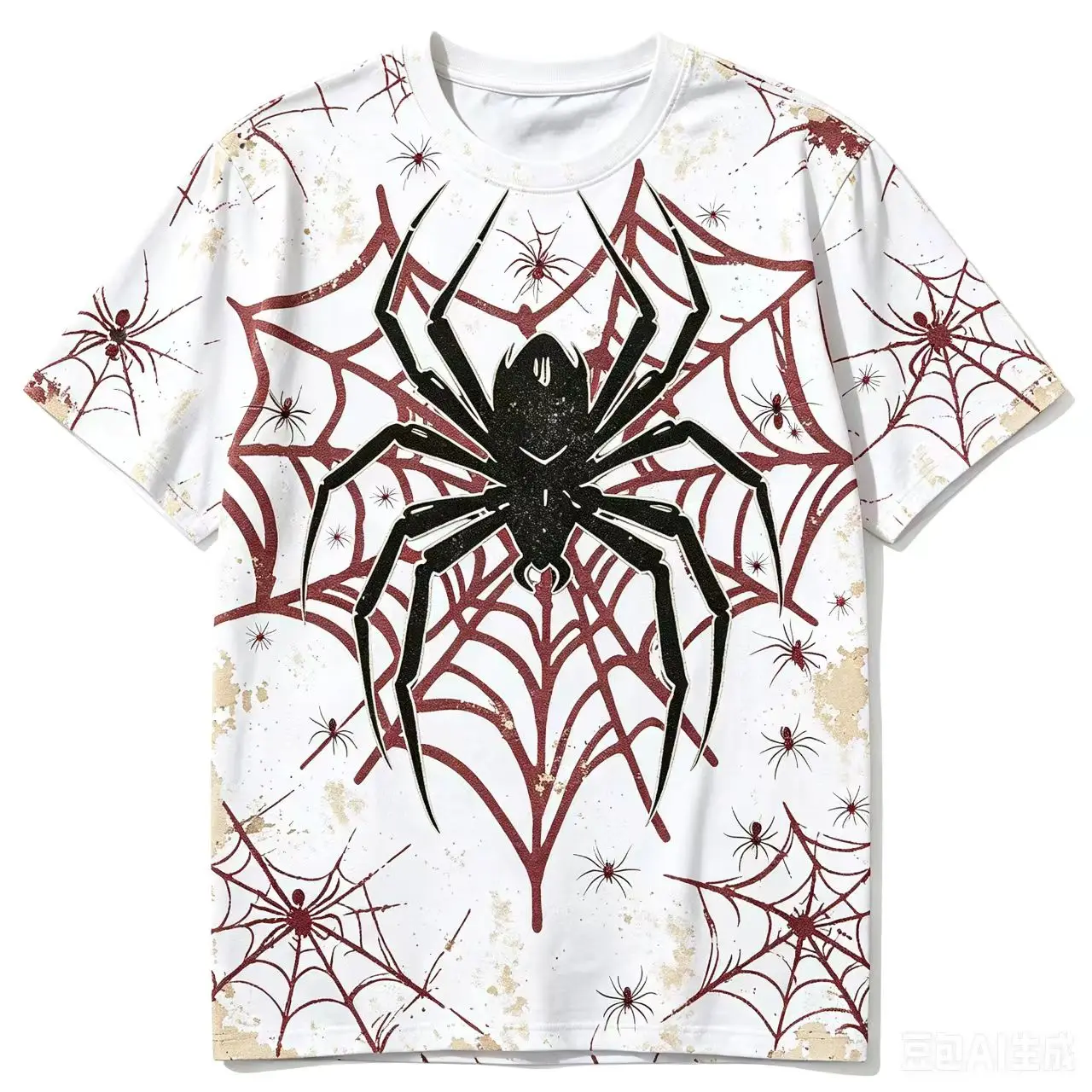 Novel Spider Web T-Shirt Men's Women's Summer Print Top Men's T-Shirt Creative Design Streetwear T-Shirt Clothing — купить у AliExpress WW