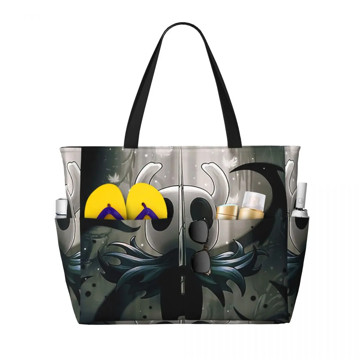 Ghost Knight Hollow Knight Game Beach Tote Bag Sport Gym Yoga Duffle Large Tote Bag Women Travel Bag Fitness bag