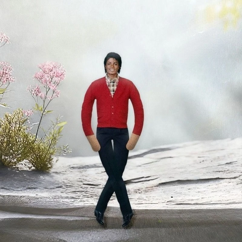Michael Jackson Cosplay Requisiten-Puppe, abstrakte Plüschpuppe, bewegliches Skelett, MJ Rat Dry Figur, lustiges Sammlerstück, Geschenk für Fans