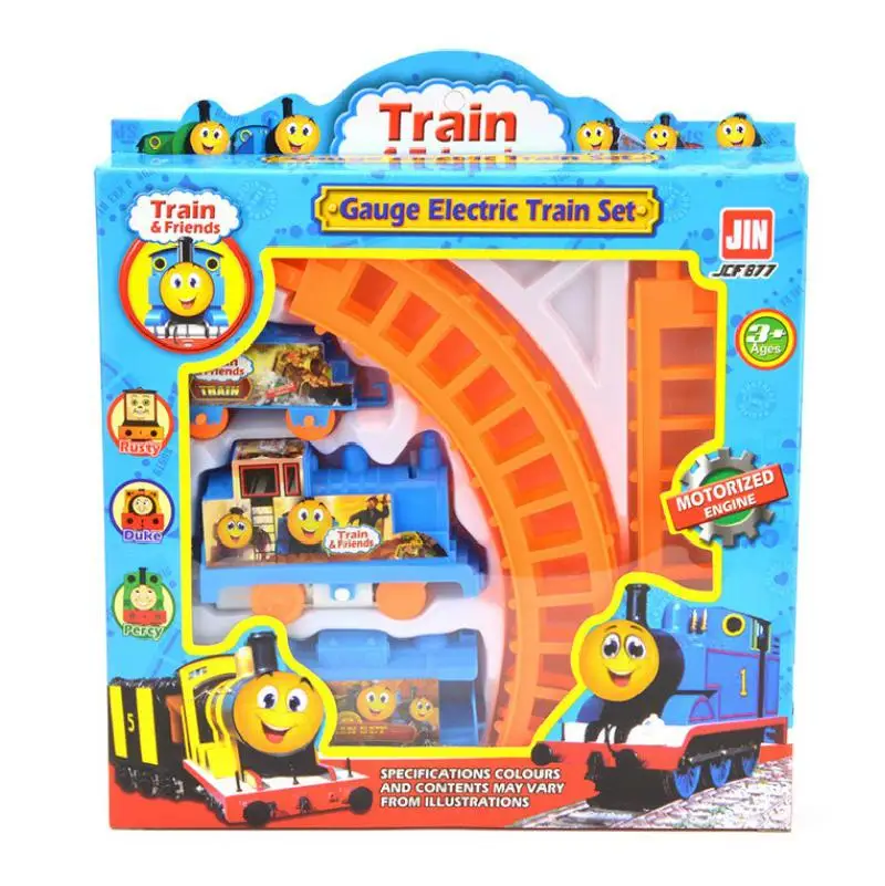 2024 New Children\'s Electric Thomas Small Train Stall Toy Children\'s Puzzle Assembled Track Toy Car Set Toy For Children Gift