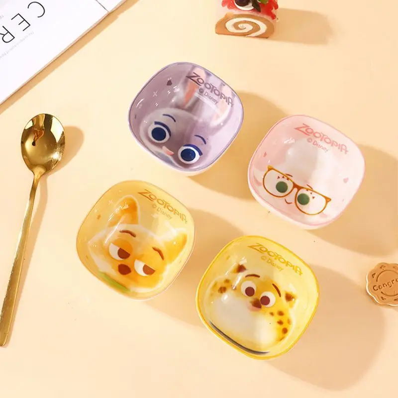 

Керамический соус Disney Zootopia Judy Hopps Nick Wilde, миска для риса с героями мультфильмов для домашних закусок, подарки на день рождения