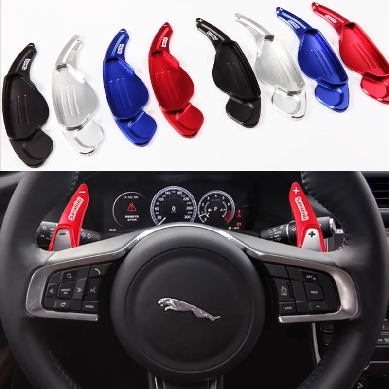 For Jaguar X760 X250 X260 X761 X351 XF XE XJ F-PACE F-TYPE Interior accessories Aluminium alloy Car Steering Wheel Shift Paddle