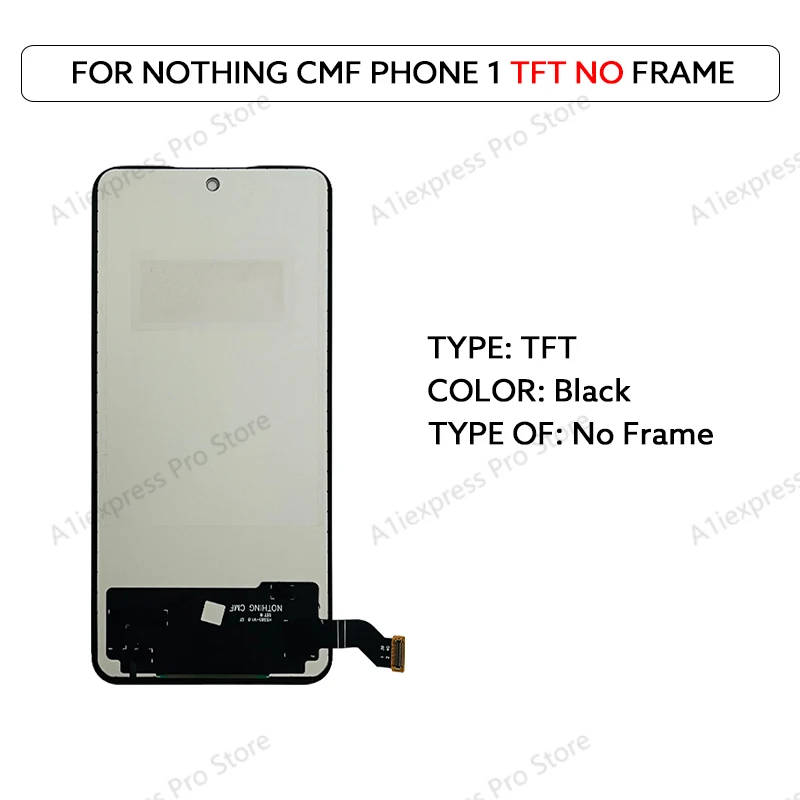 6.67 "OLED LCD Voor Niets CMF Telefoon 1 Een A015 LCD Display Touch Screen Digitizer Vergadering LCD Scherm vervanging Reparatie Onderdelen