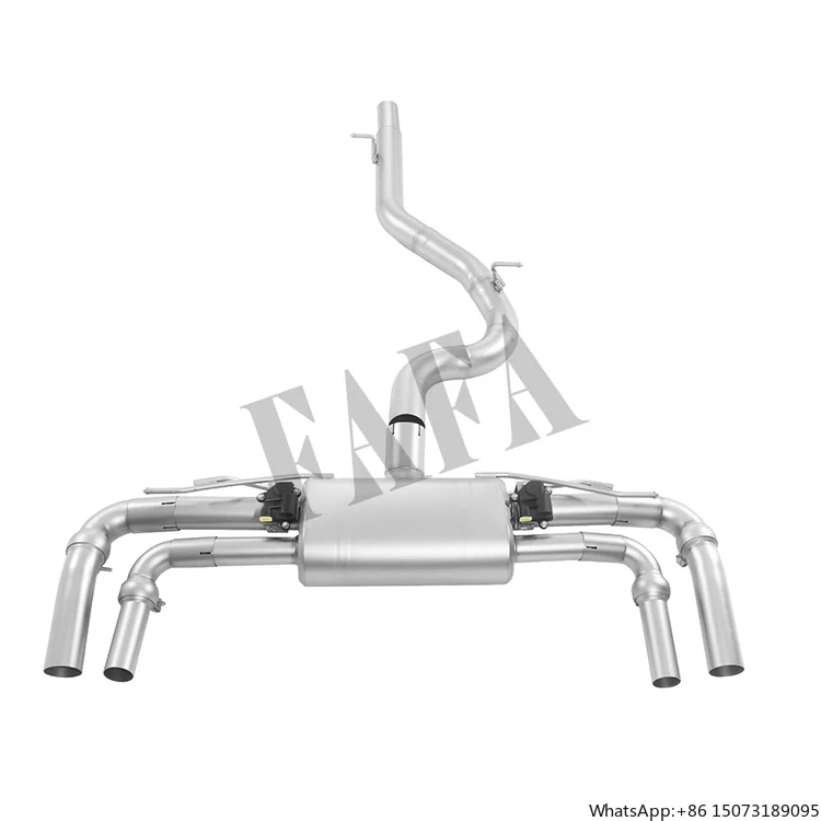 

High Performance Exhaust System for 2018 7.5R New Condition Cat Back Exhaust Muffler with Upper Tail Valve Exhaust