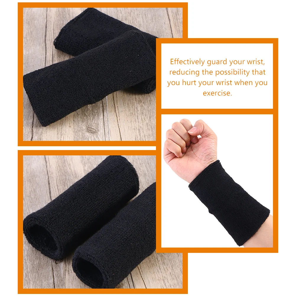 2 Pairs Sports Wristbands Elastic Support For Workout Comfortable Sweatbands Protectors Fitness Accessories Breathable Wrist